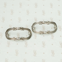 French Tiffany and Co. Silver Ribbon Jewels