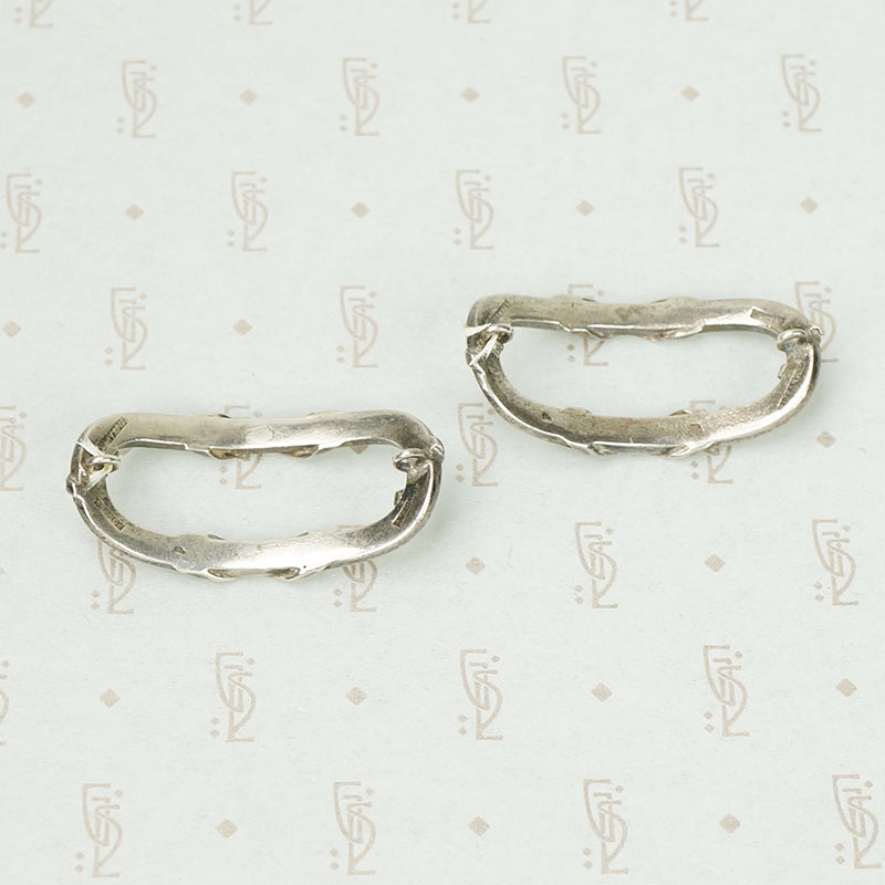 French Tiffany and Co. Silver Ribbon Jewels