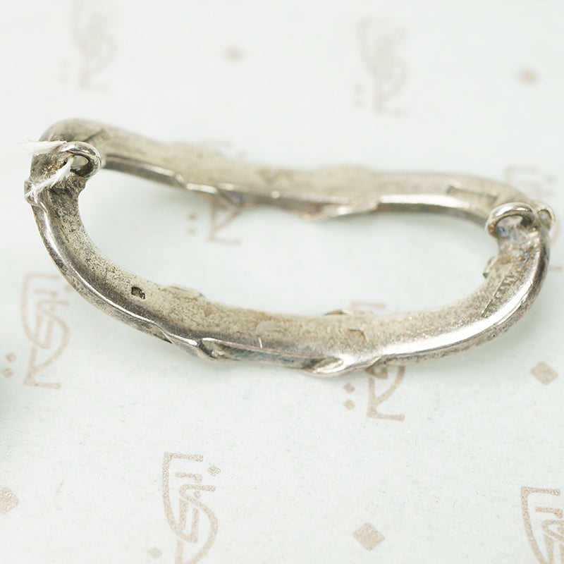 French Tiffany and Co. Silver Ribbon Jewels