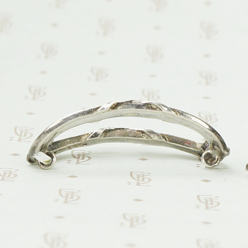 French Tiffany and Co. Silver Ribbon Jewels