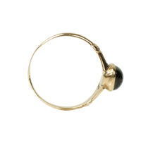 Antique Garnet Cabochon Rose Gold Ring