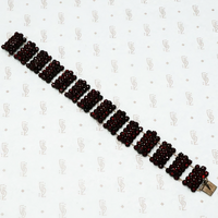 antique rose cut garnet bracelet