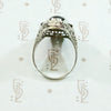 Magical Glowing Garnet Filigree Ring