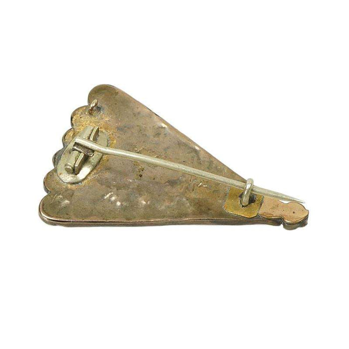 Bohemian Garnet Brooch in the shape of a Fan