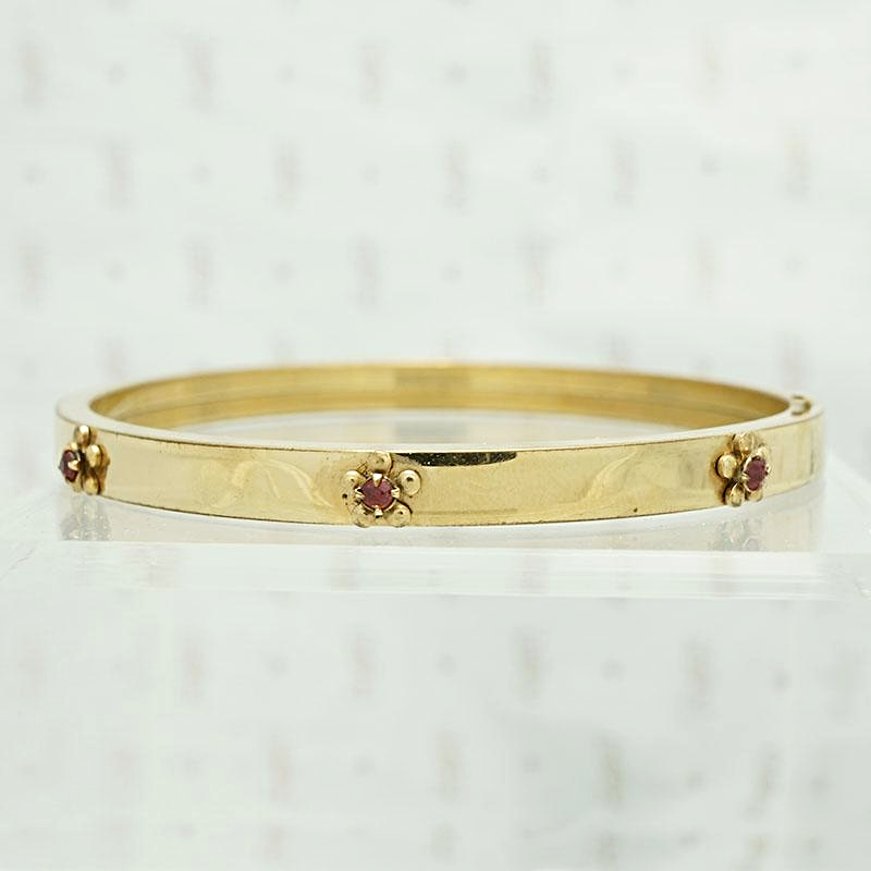 Fun & Colorful Slim Floral Bangle