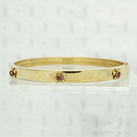 Fun & Colorful Slim Floral Bangle