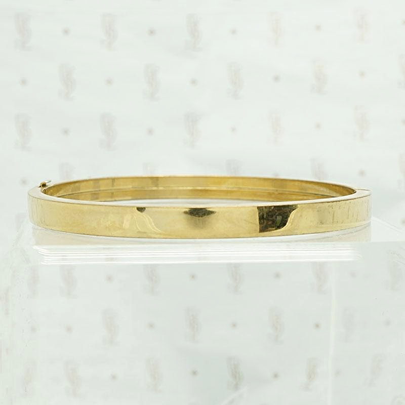 Fun & Colorful Slim Floral Bangle, back view.