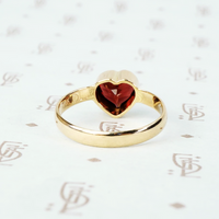 Garnet Heart Ring by 720 for GSL