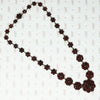 antique rose cut garnet necklace bohemian