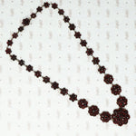 antique rose cut garnet necklace bohemian
