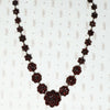 antique rose cut garnet necklace