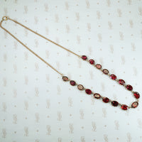 Gold and Garnet Necklace Circa 1850