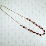 Gold and Garnet Necklace Circa 1850
