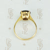 Vintage Oval Garnet in Gold Solitaire