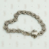 Bejeweled 19th Century Silver Hand Clasp Bracelet
