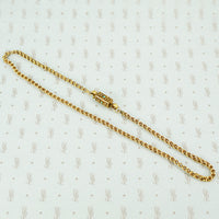 gold chain with turquoise studded georgian clasp