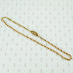 gold chain with turquoise studded georgian clasp