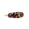 Early 1800's Garnet Half Hoop Band