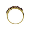 Early 1800's Garnet Half Hoop Band