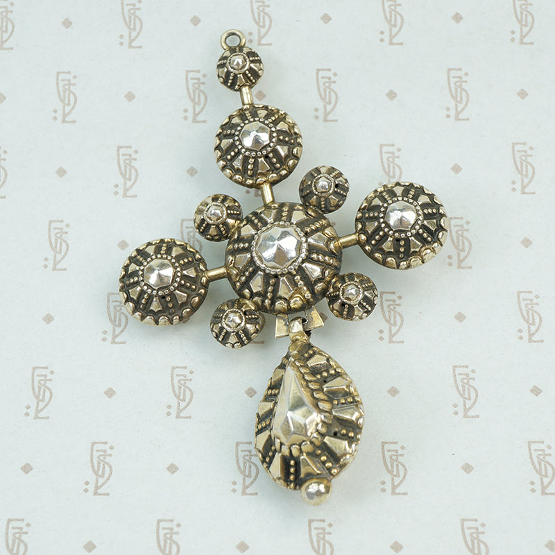 silver georgian cross