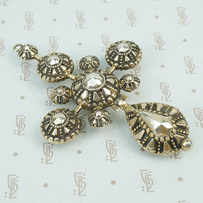 Large 18th Century Silver Cruciform Pendant