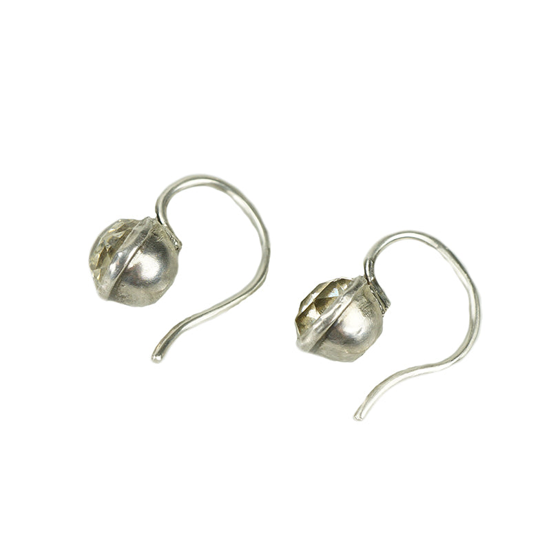Georgian Cushion Cut Crystal Drop Earrings - Gem Set Love