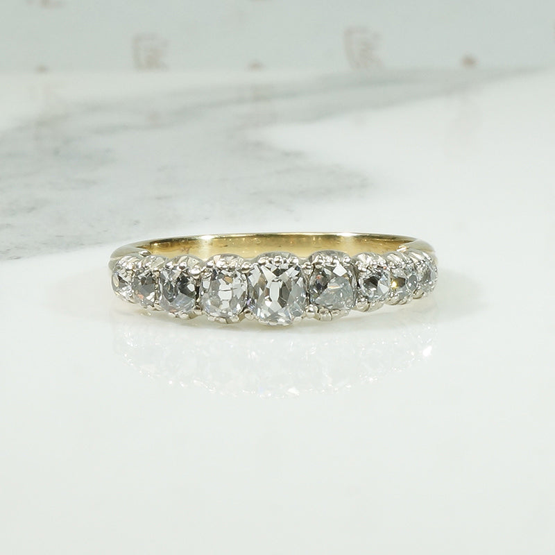 Antique Cushion Cut OMC Diamond Band