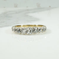 Antique Cushion Cut OMC Diamond Band