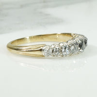 Antique Cushion Cut OMC Diamond Band