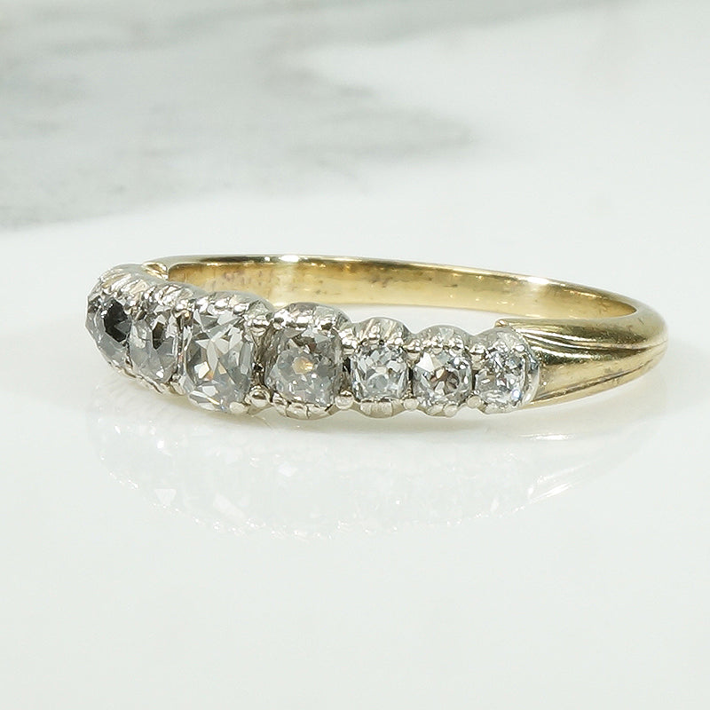 Antique Cushion Cut OMC Diamond Band