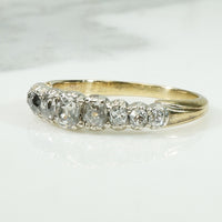 Antique Cushion Cut OMC Diamond Band