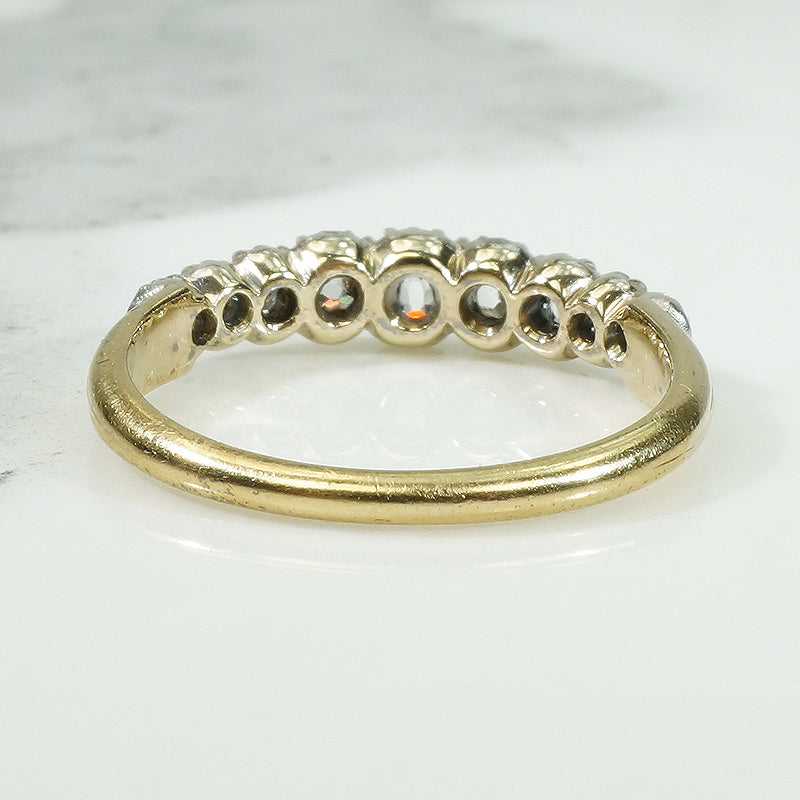 Antique Cushion Cut OMC Diamond Band