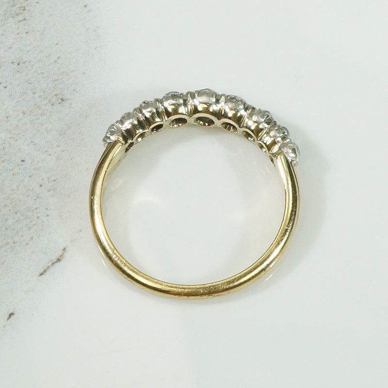 Antique Cushion Cut OMC Diamond Band