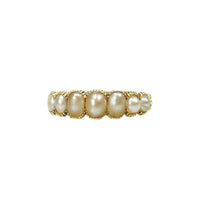 Georgian Gold and Natural Pearl Ring