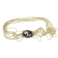 Georgian Multi Strand Pearl Necklace