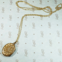 Pretty Engraved Gold Filled Victorian Locket