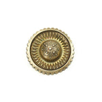 Repoussé Victorian Pin and Earring Set in Silver Gilt