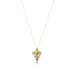 Exceptional Naturalistic 18k gold and Gemstone Pendant