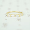 baguette band recycled 14k yellow gold 