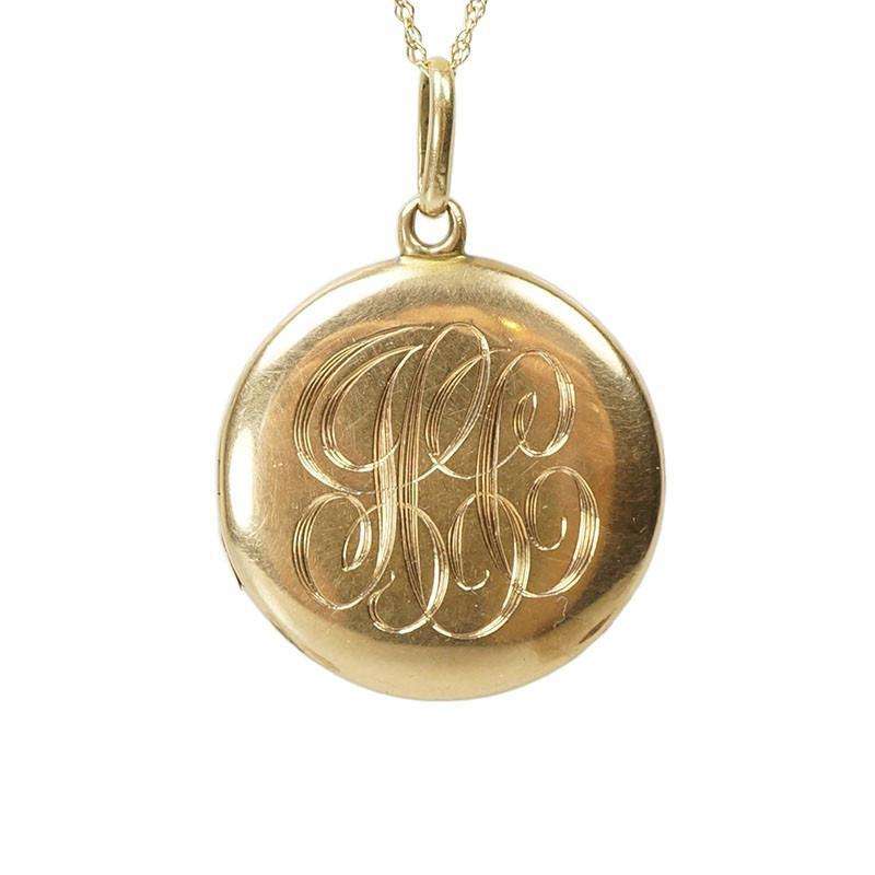 Antique Car Locket Gold with Diamonds