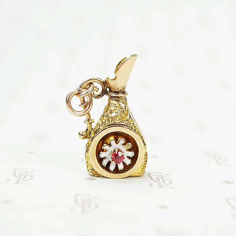 Tiny Golden Ewer for your Swivel Hook