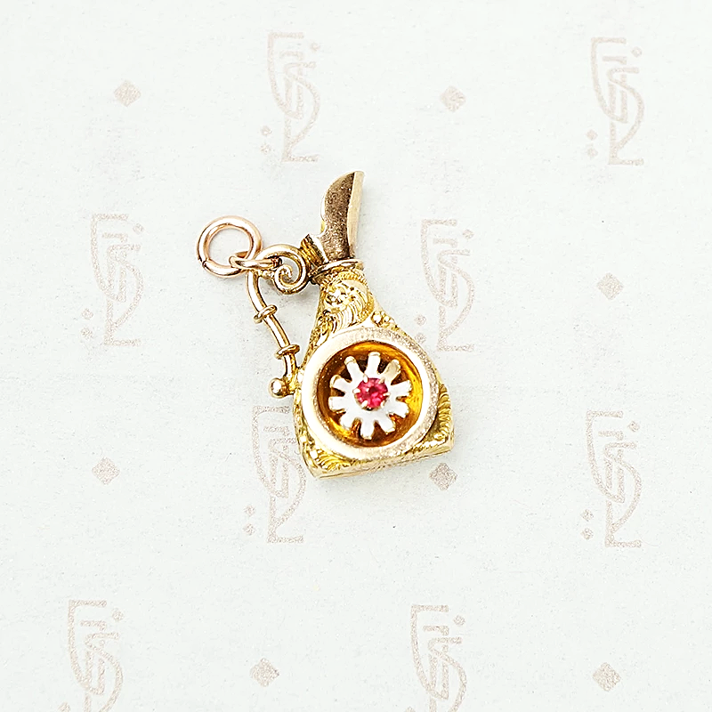 Tiny Golden Ewer for your Swivel Hook