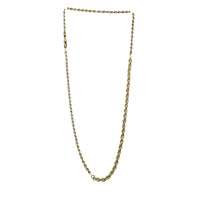 Twisted a Silver and Gold Married Chain - Gem Set Love