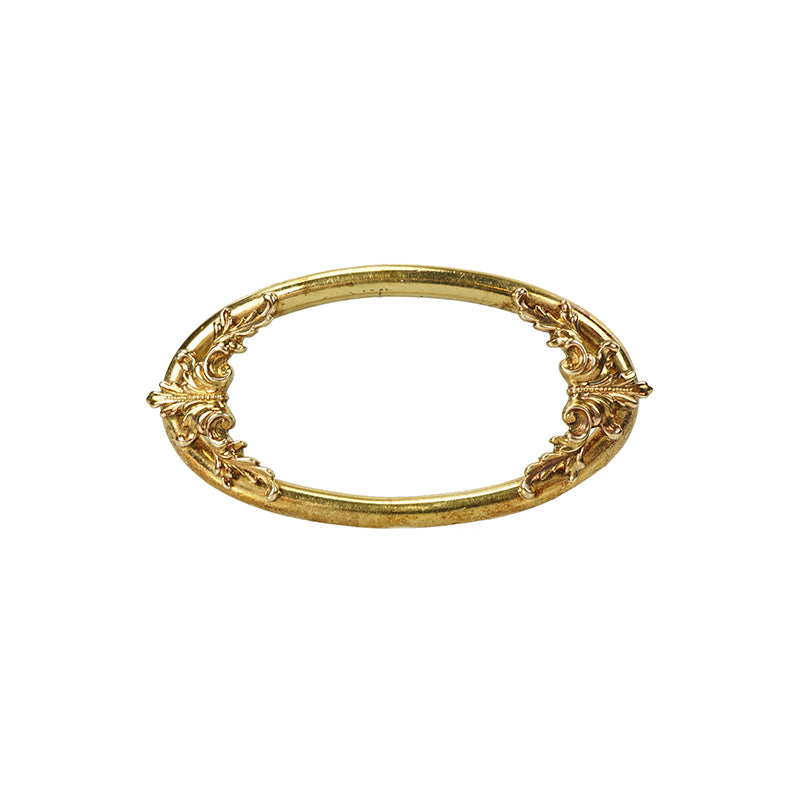 Edwadian Gold Hair Barrette - Gem Set Love
