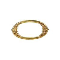 Edwadian Gold Hair Barrette - Gem Set Love