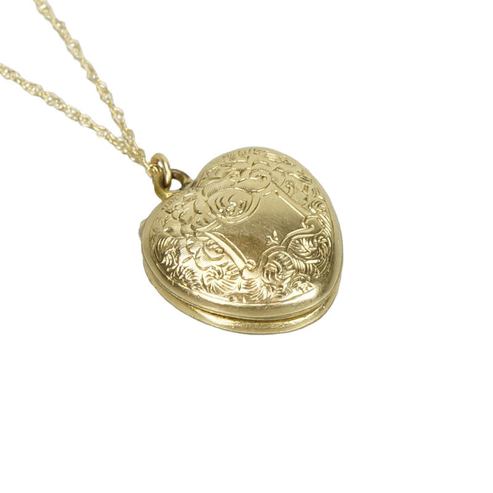 english 9ct locket top hinge