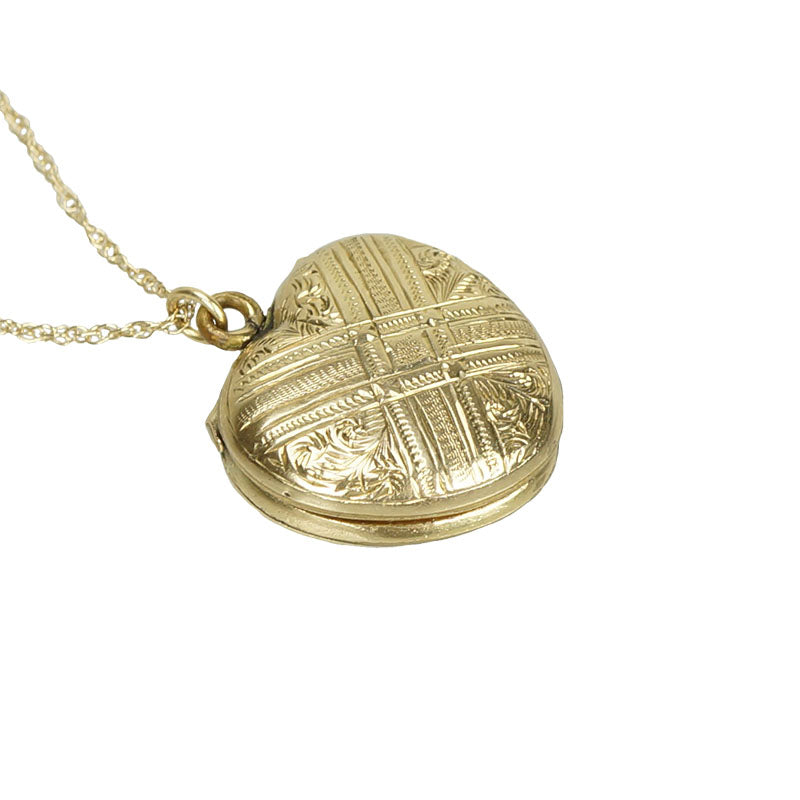 english 9ct locket top hinge