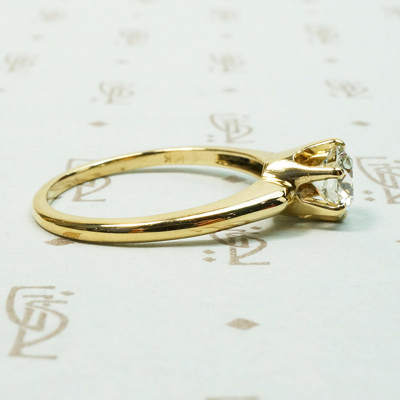 Lovely Gold OEC Diamond Solitaire