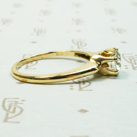 Lovely Gold OEC Diamond Solitaire