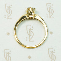 Lovely Gold OEC Diamond Solitaire